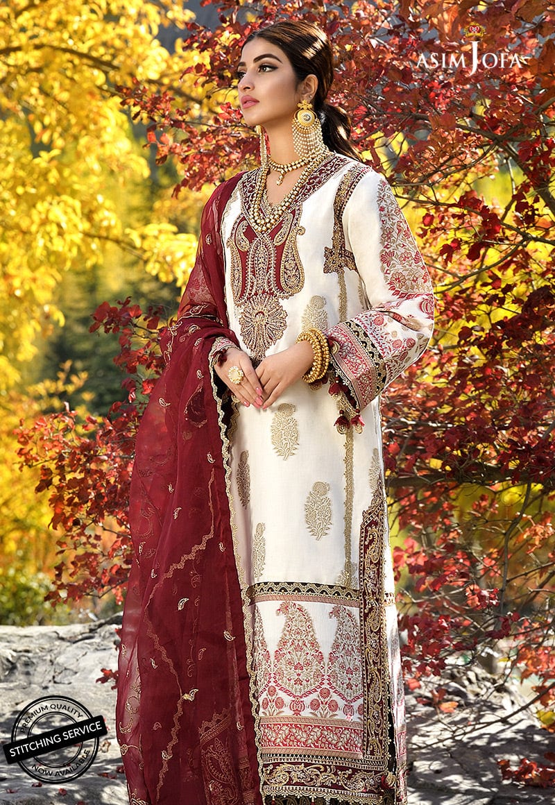 Asim Jofa Shehr-e-Yaar Luxury Lawn Collection – AJSL-04 - Image 4