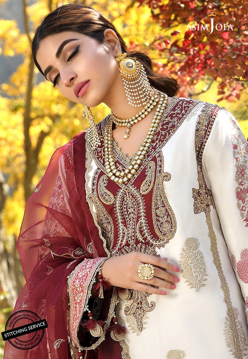 Asim Jofa Shehr-e-Yaar Luxury Lawn Collection – AJSL-04 - Image 5