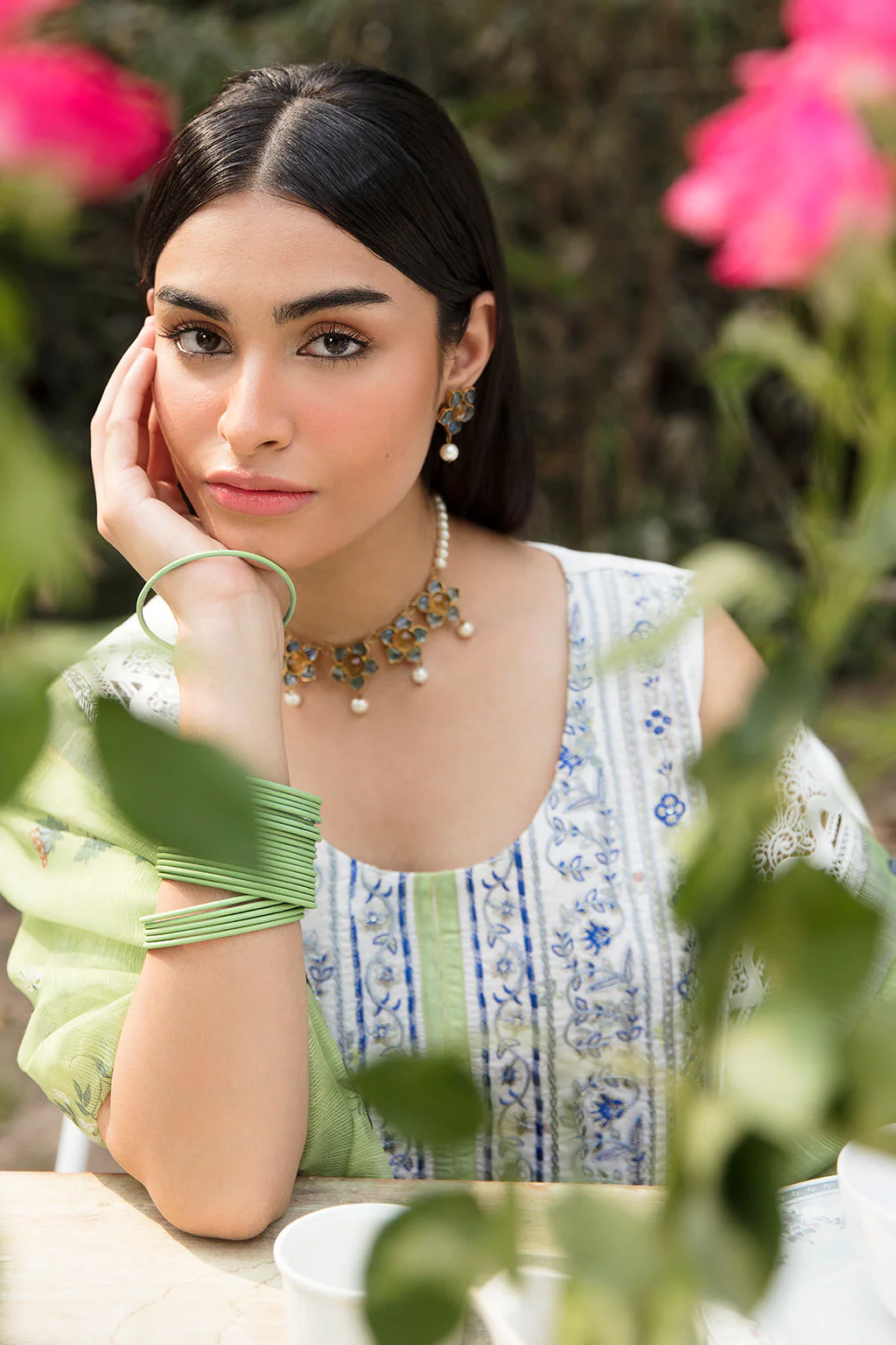 Ayzel by Afrozeh Bahar Lawn Collection 2023 – Chambeli - Image 5