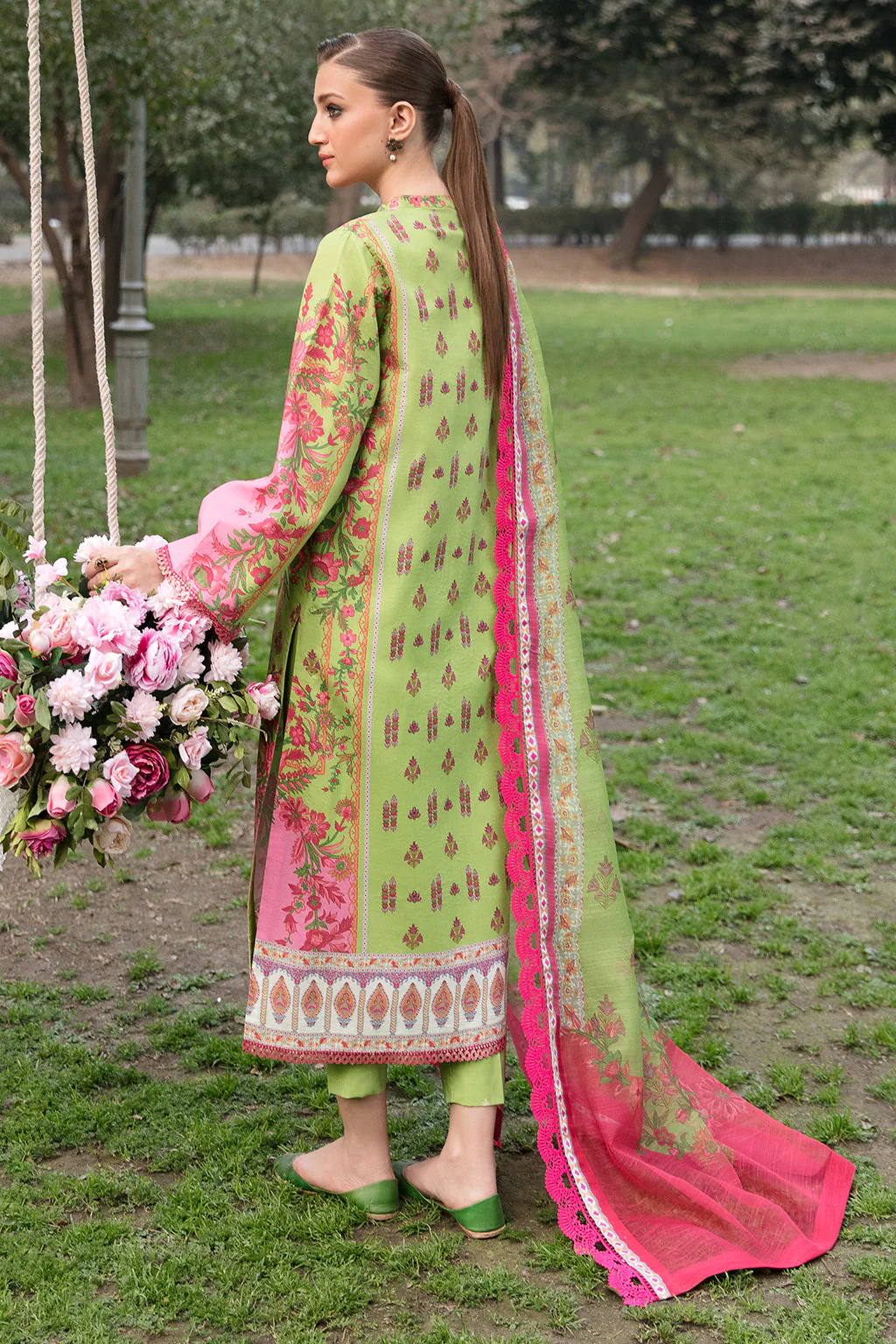 Ayzel by Afrozeh Bahar Lawn Collection 2023 – Gulmohar - Image 5