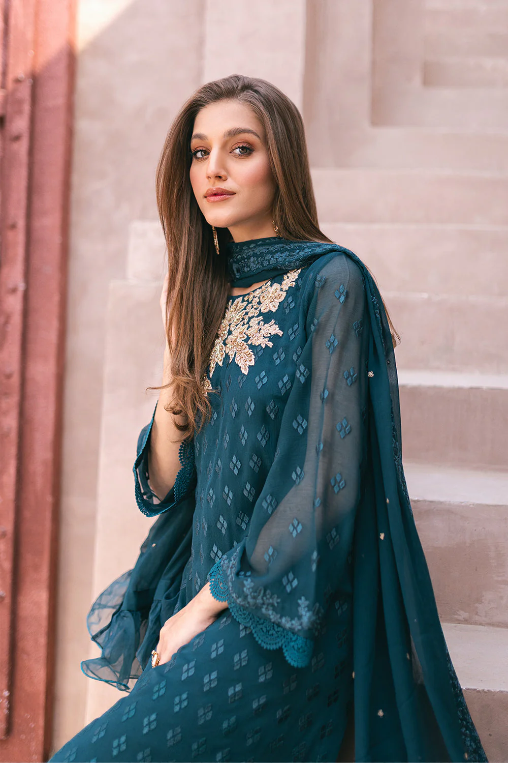 Azure Ensembles Festive Formals – Emerald Bloom - Image 5