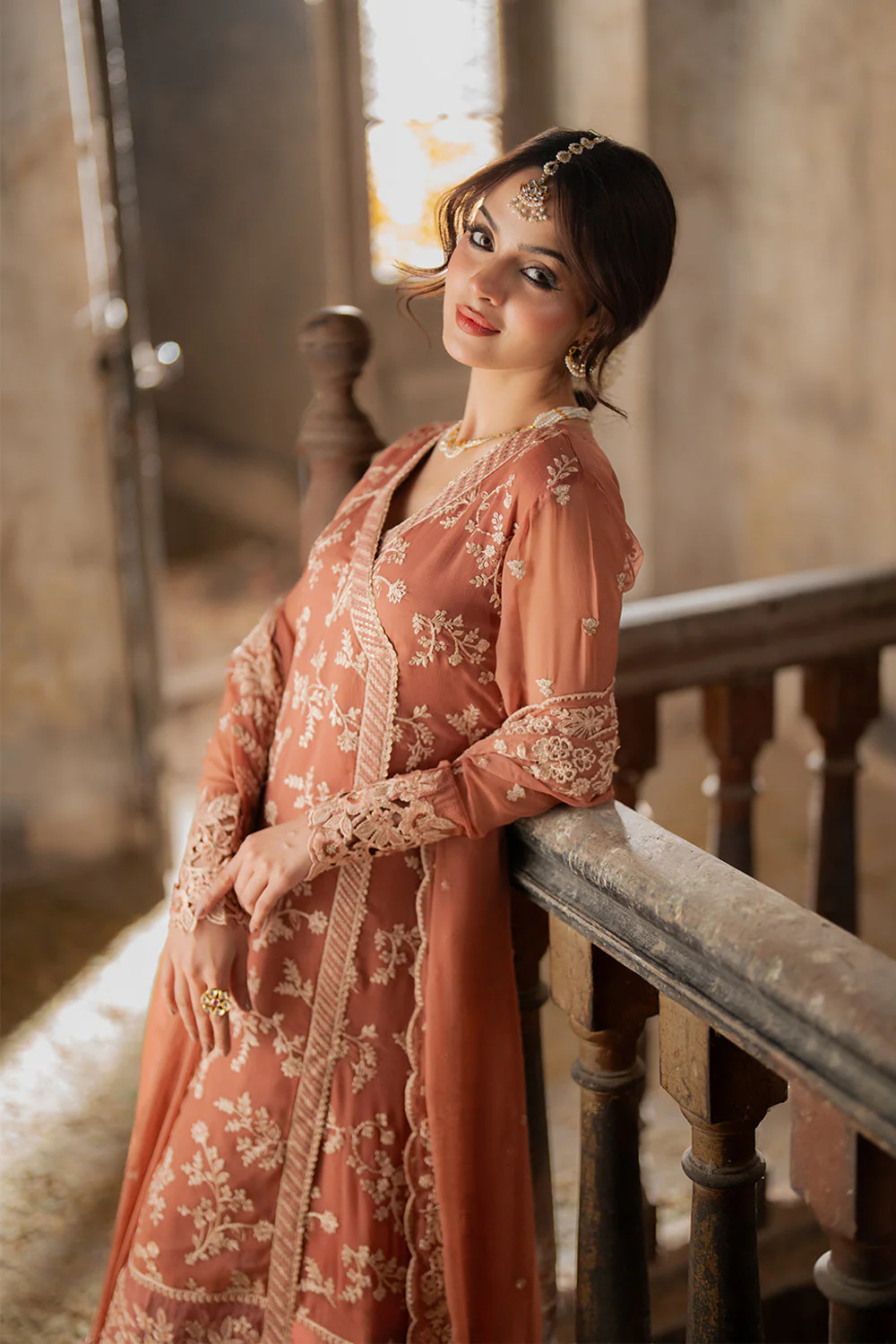 Azure Ensembles Luxury Chiffon Formals – Dusky Bloom - Image 4