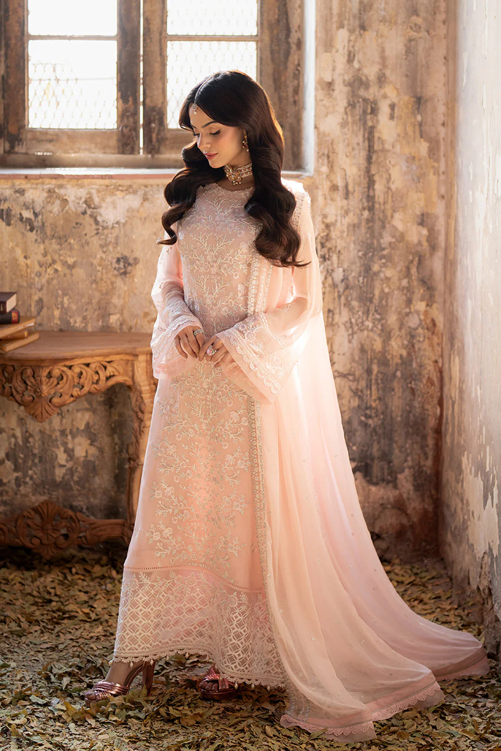 Azure Ensembles Luxury Chiffon Formals – Pink Mirage - Image 2
