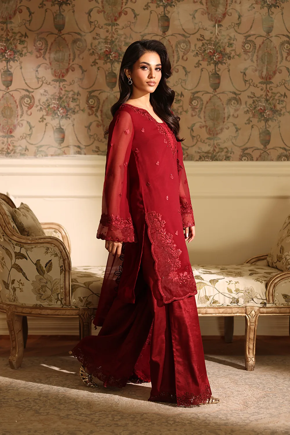 Azure Ensembles Luxury Festive Formals – Cherry Veil - Image 3