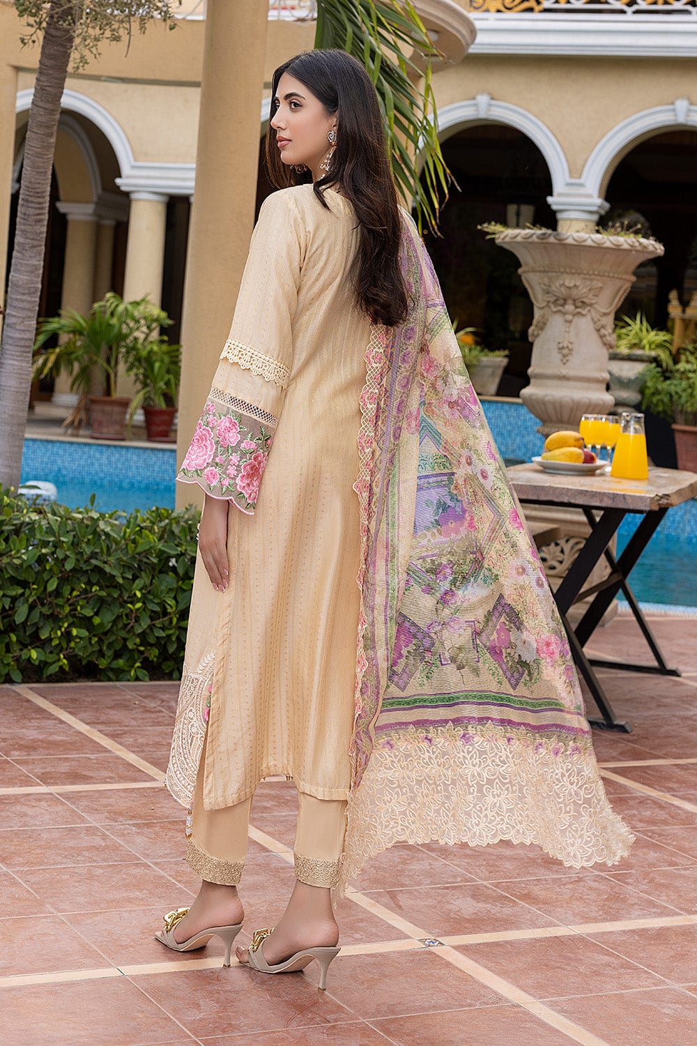 Azure Festive Luxury Lawn Collection 2022 – Dusky Meadow - Image 7