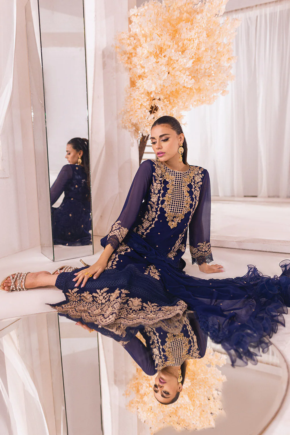 Azure Luxe Eid Embroidered Formal Collection – Eden Dew - Image 8