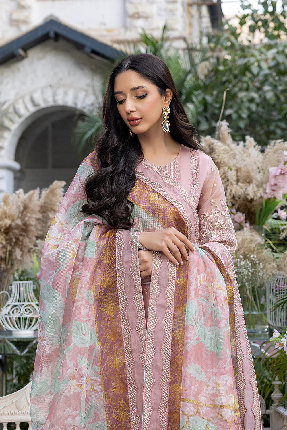 Azure Luxe Embroidered Festive Formal Collection – Lotus Plush - Image 5