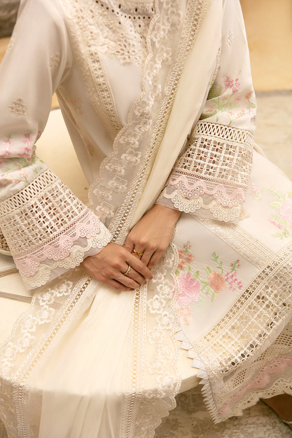 Azure Luxe Premium Cambric Cotton Collection – Blissful Snow - Image 6