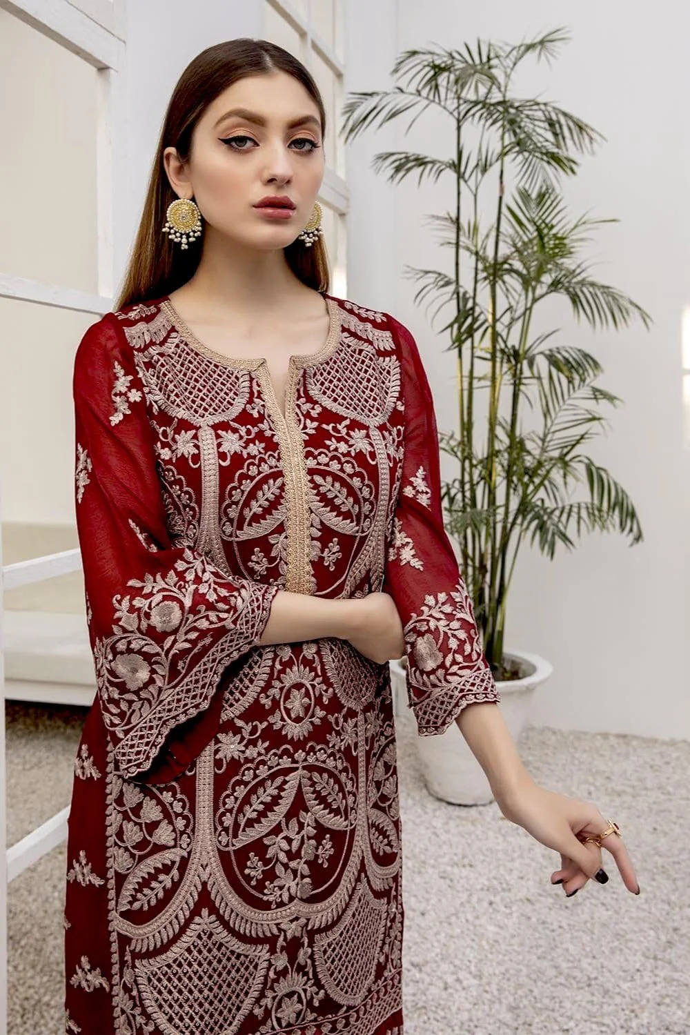 Azure Luxury Formal Kurtis 2021 – Rouge Gold - Image 3