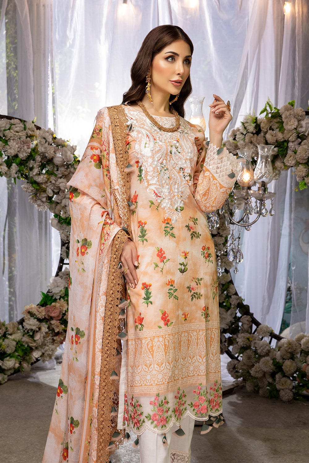 Azure Luxury Lawn Collection 2022 – Dazzle Light - Image 2