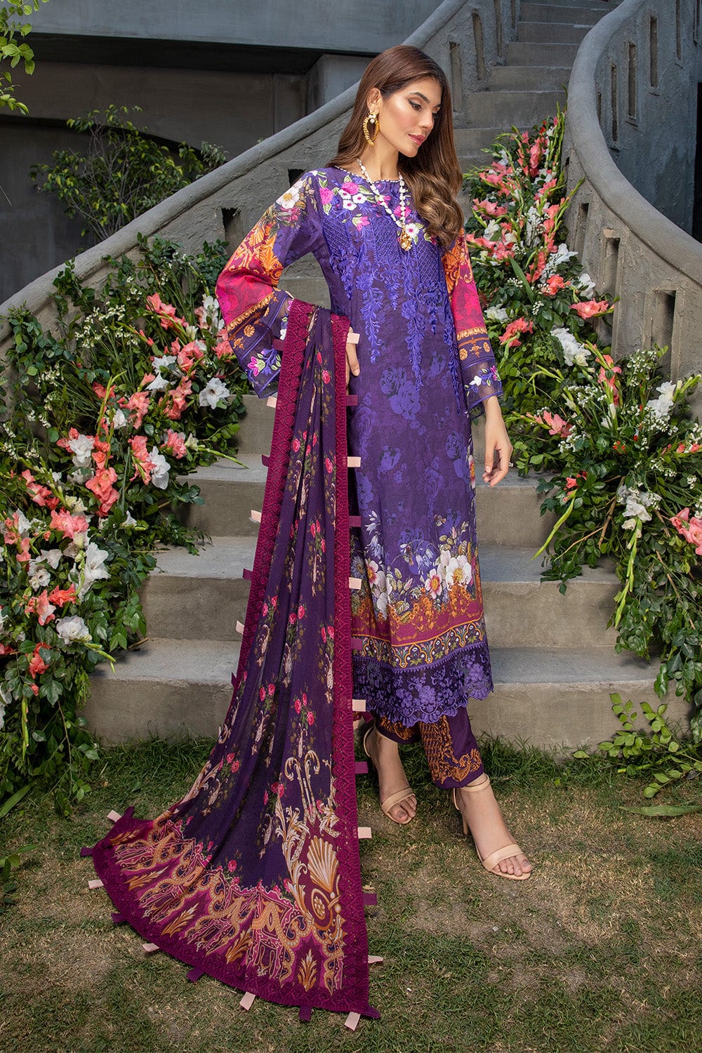 Azure Luxury Lawn Collection 2022 – Rosewood - Image 2