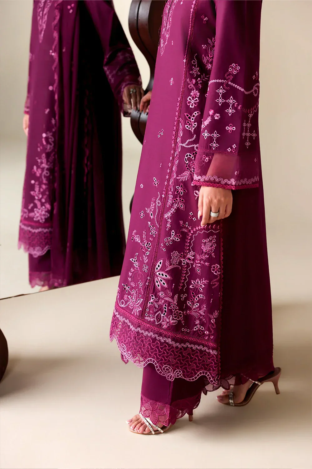 Azure Luxury Lawn – Grovy Garnet - Image 8