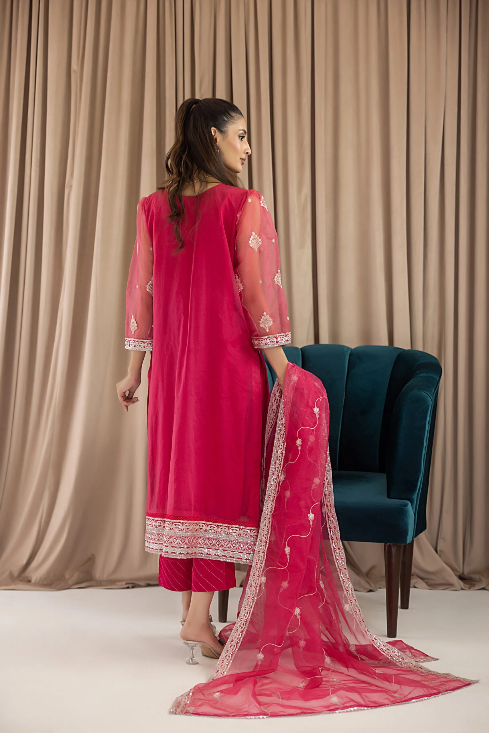 Bahaar Formal Stitched/Pret Embroidered Collection – BFS-1 - Image 8