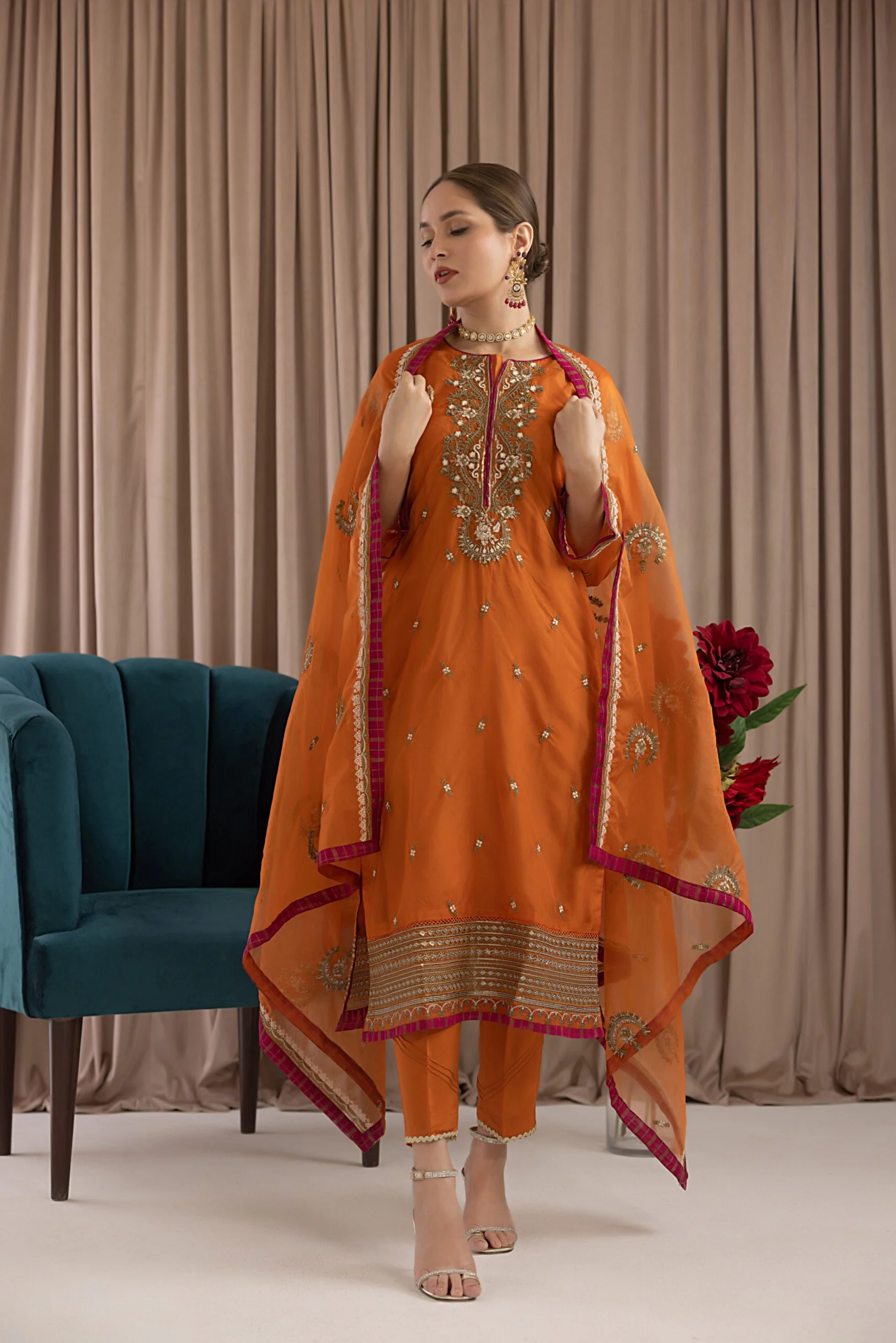 Bahaar Formal Stitched/Pret Embroidered Collection – BFS-9 - Image 3