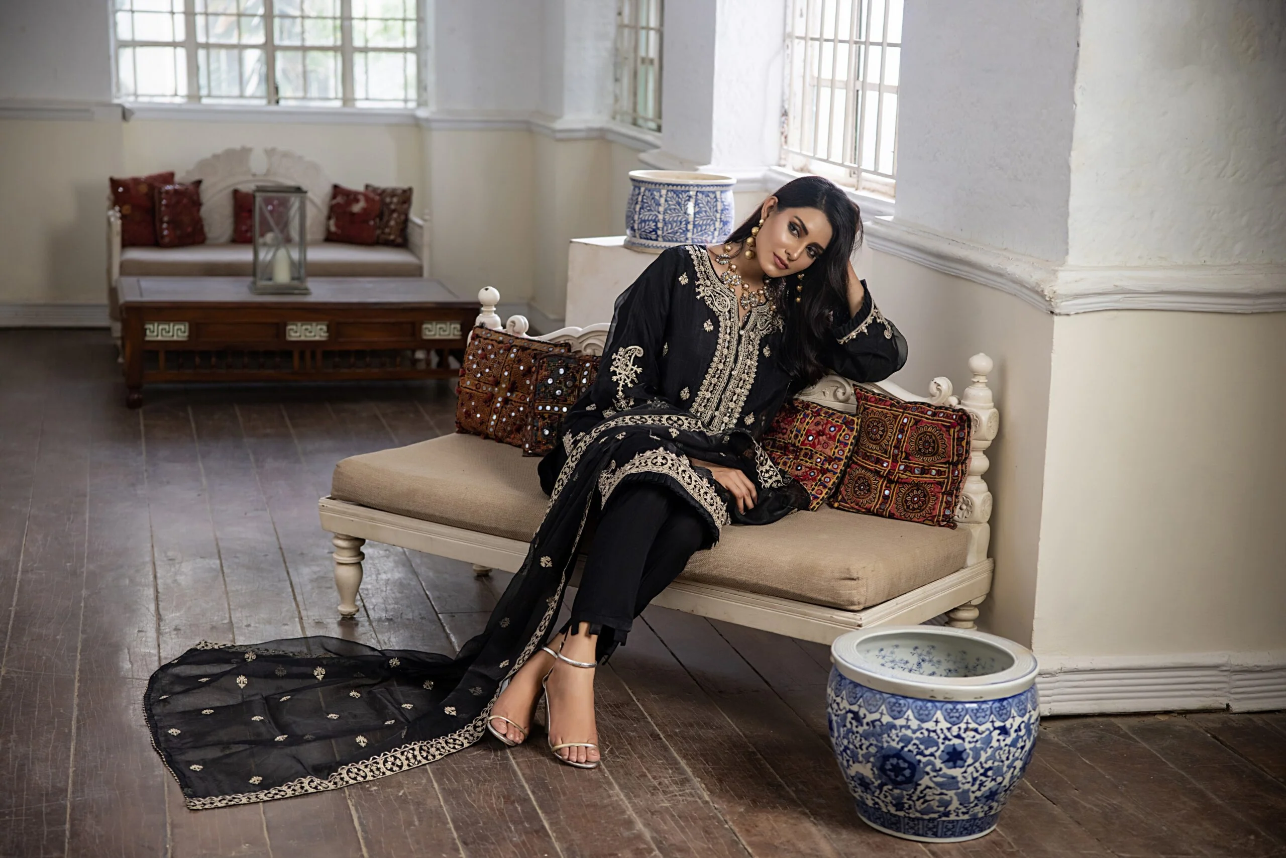 Bahaar Organza Stitched/Pret Semi Formal Collection – BSF-3 - Image 4