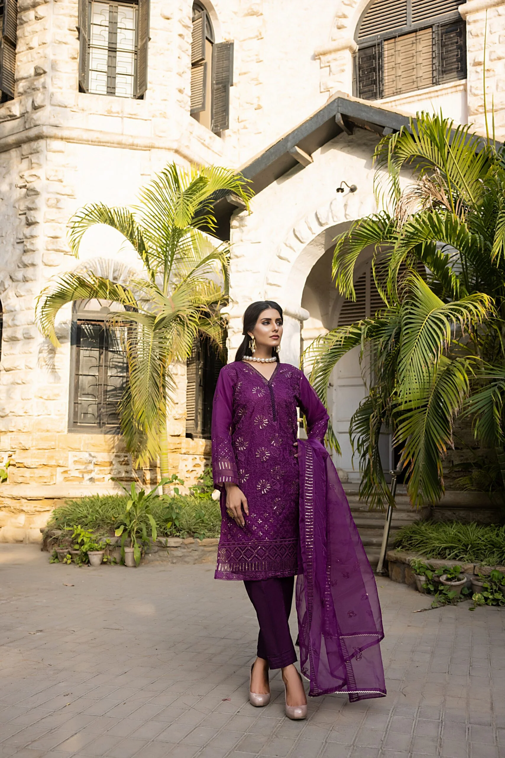 Bahaar Organza Stitched/Pret Semi Formal Collection – BSF-6 - Image 6
