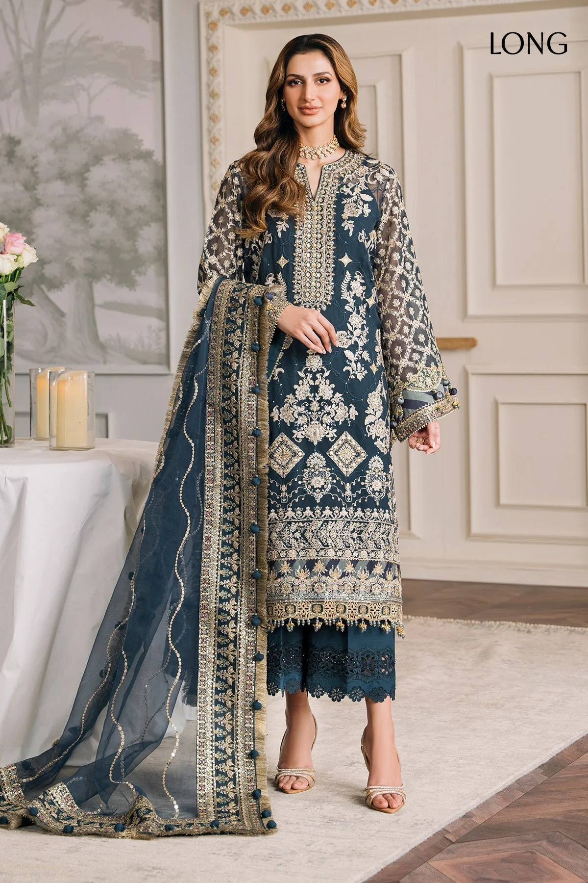 Baroque Chantelle Embroidered Luxury Formals – CH12-01 - Image 3