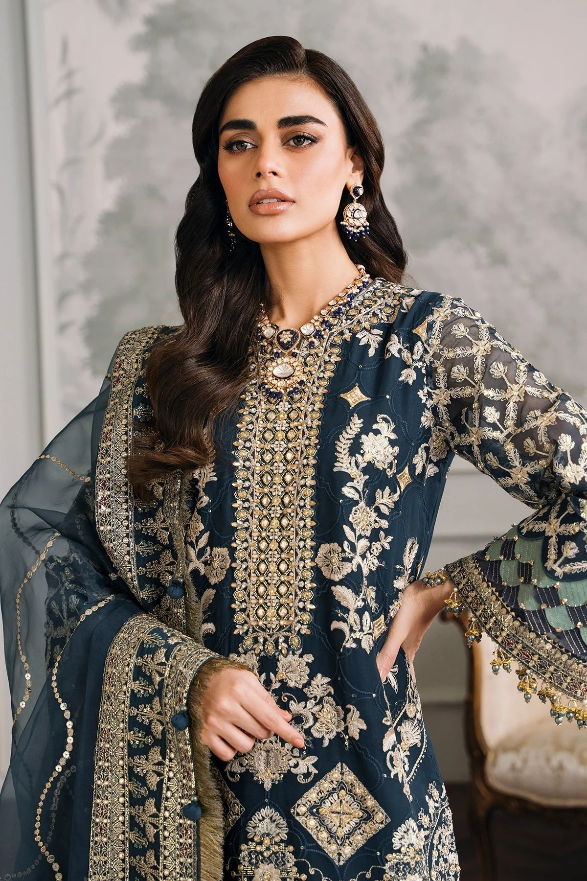 Baroque Chantelle Embroidered Luxury Formals – CH12-01 - Image 6