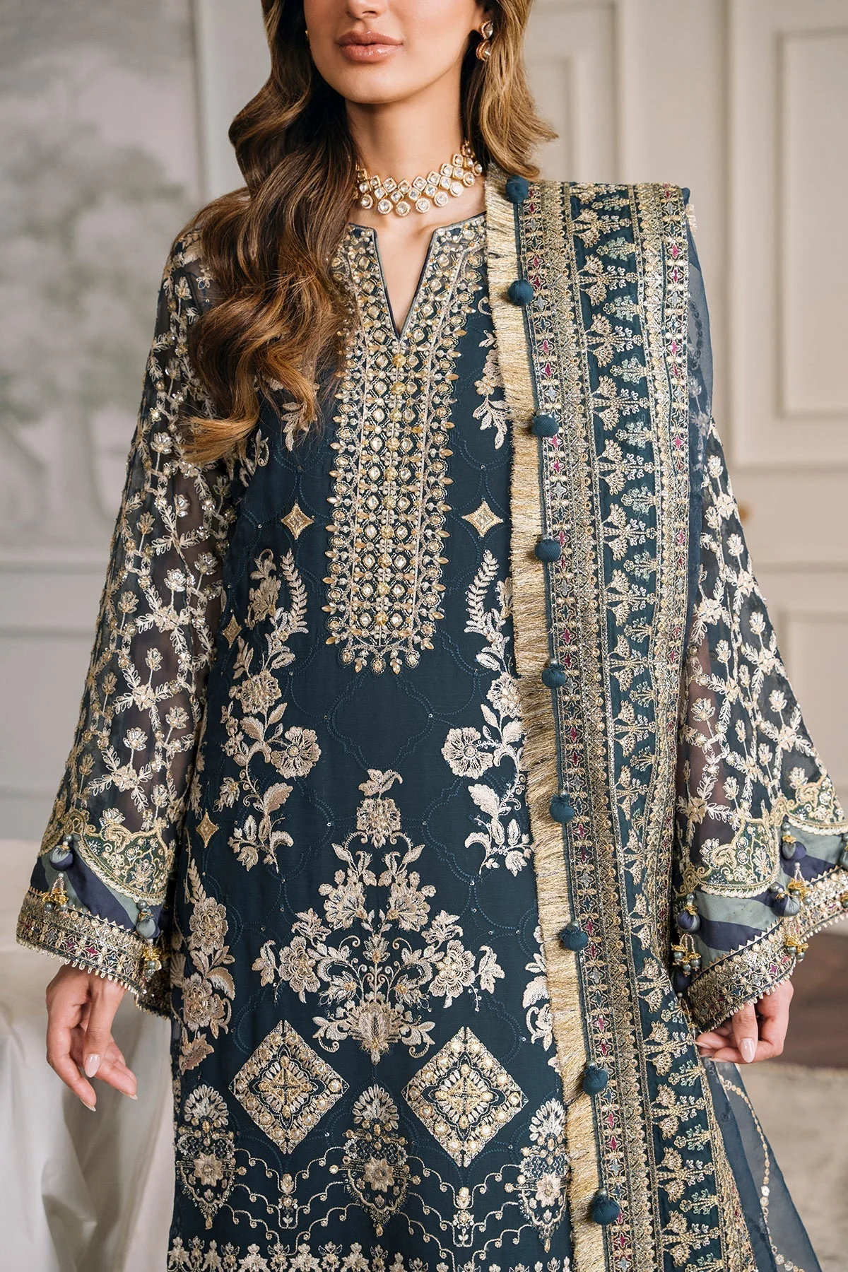 Baroque Chantelle Embroidered Luxury Formals – CH12-01 - Image 8