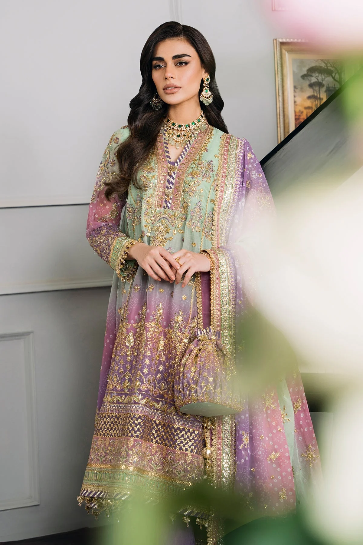 Baroque Chantelle Embroidered Luxury Formals – CH12-08 - Image 8