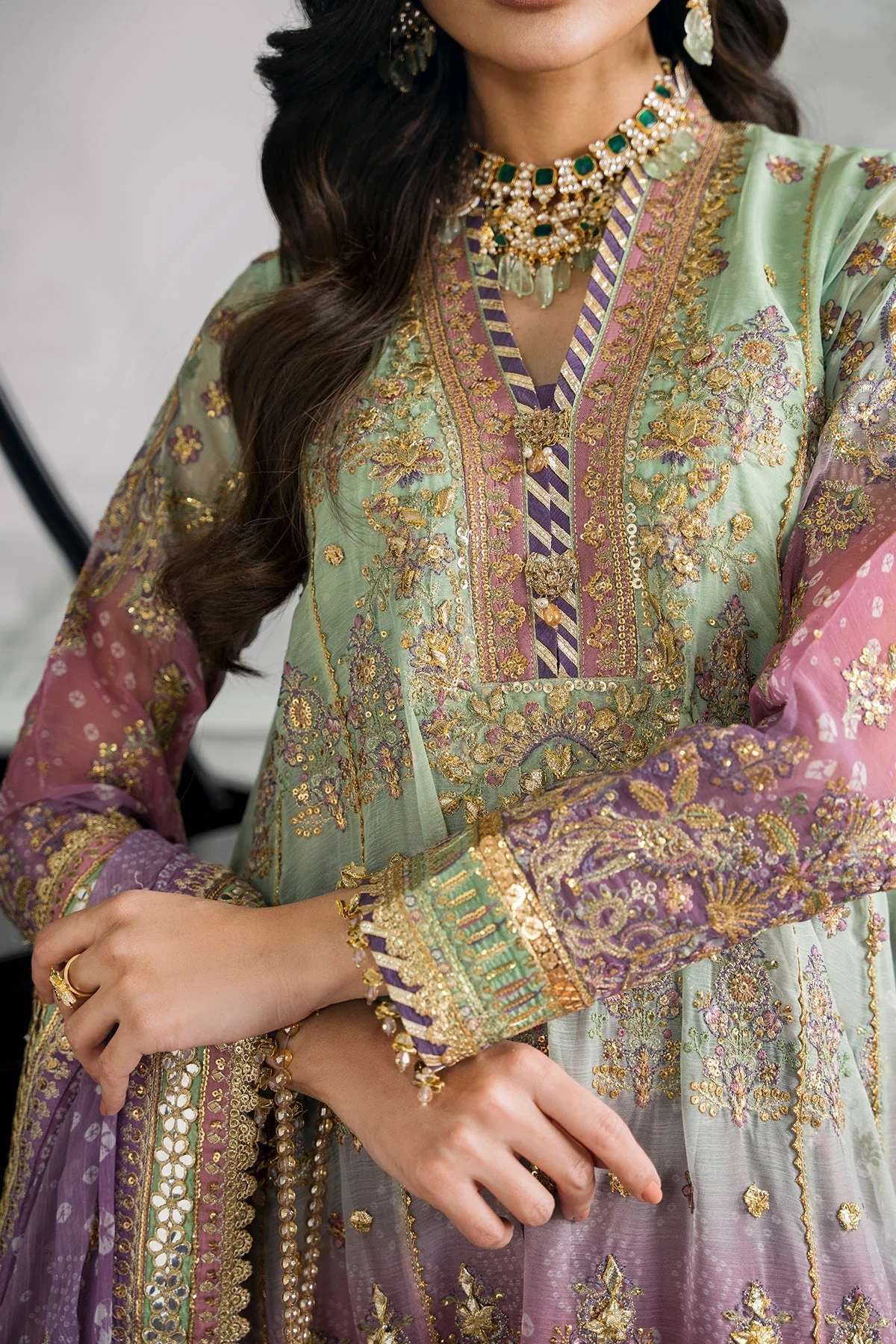 Baroque Chantelle Embroidered Luxury Formals – CH12-08 - Image 9