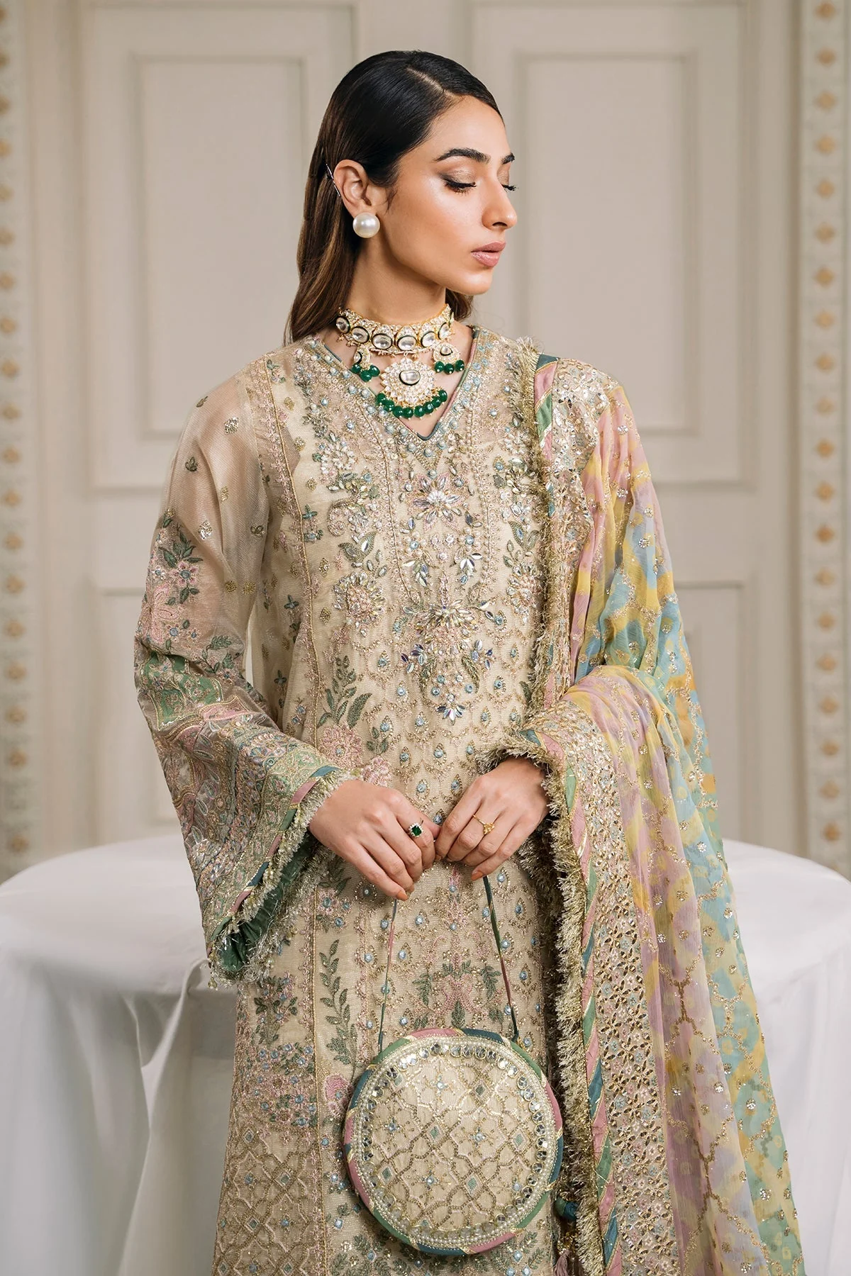 Baroque Chantelle Embroidered Luxury Formals – CH12-04 - Image 4