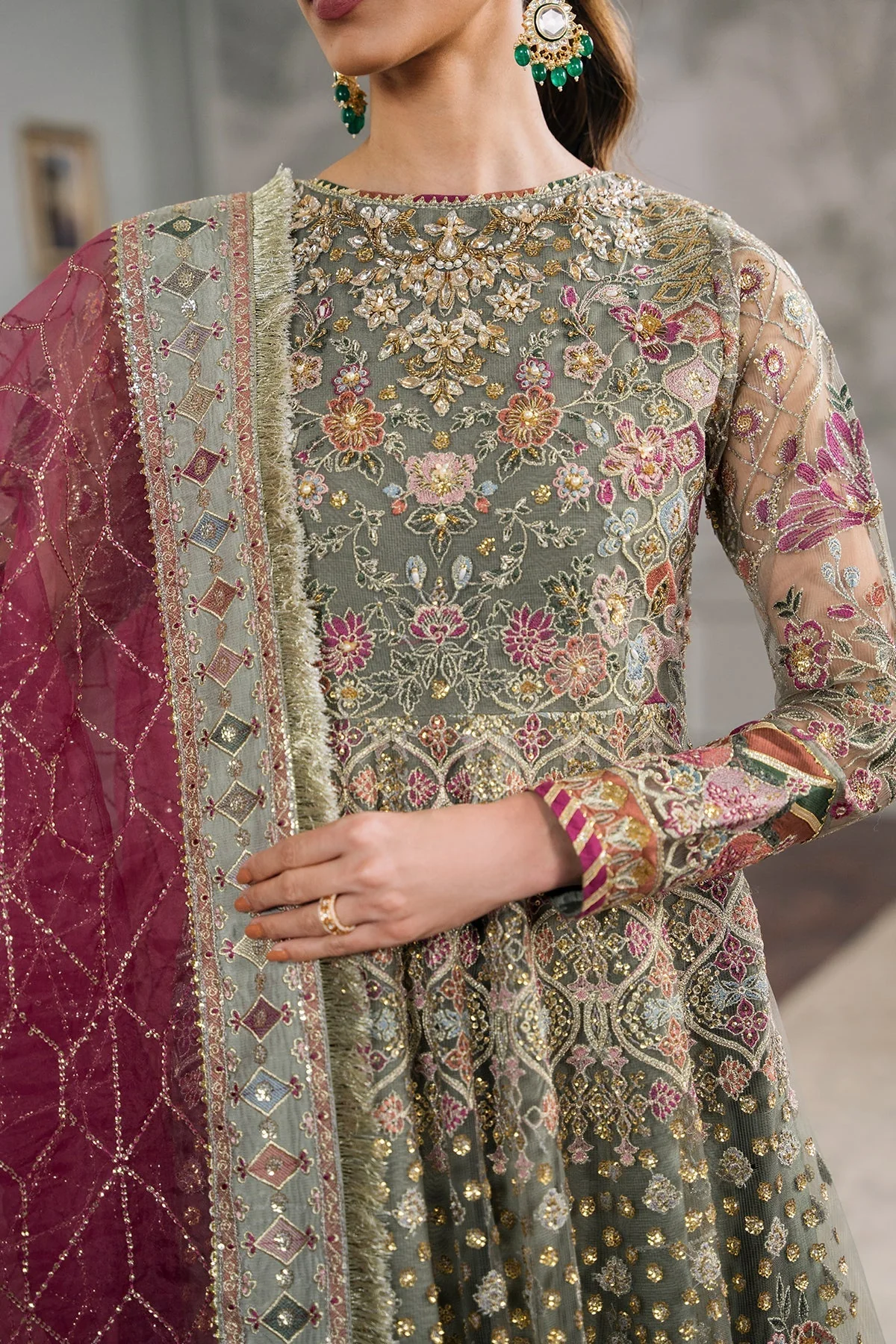Baroque Chantelle Embroidered Luxury Formals – CH12-02 - Image 10