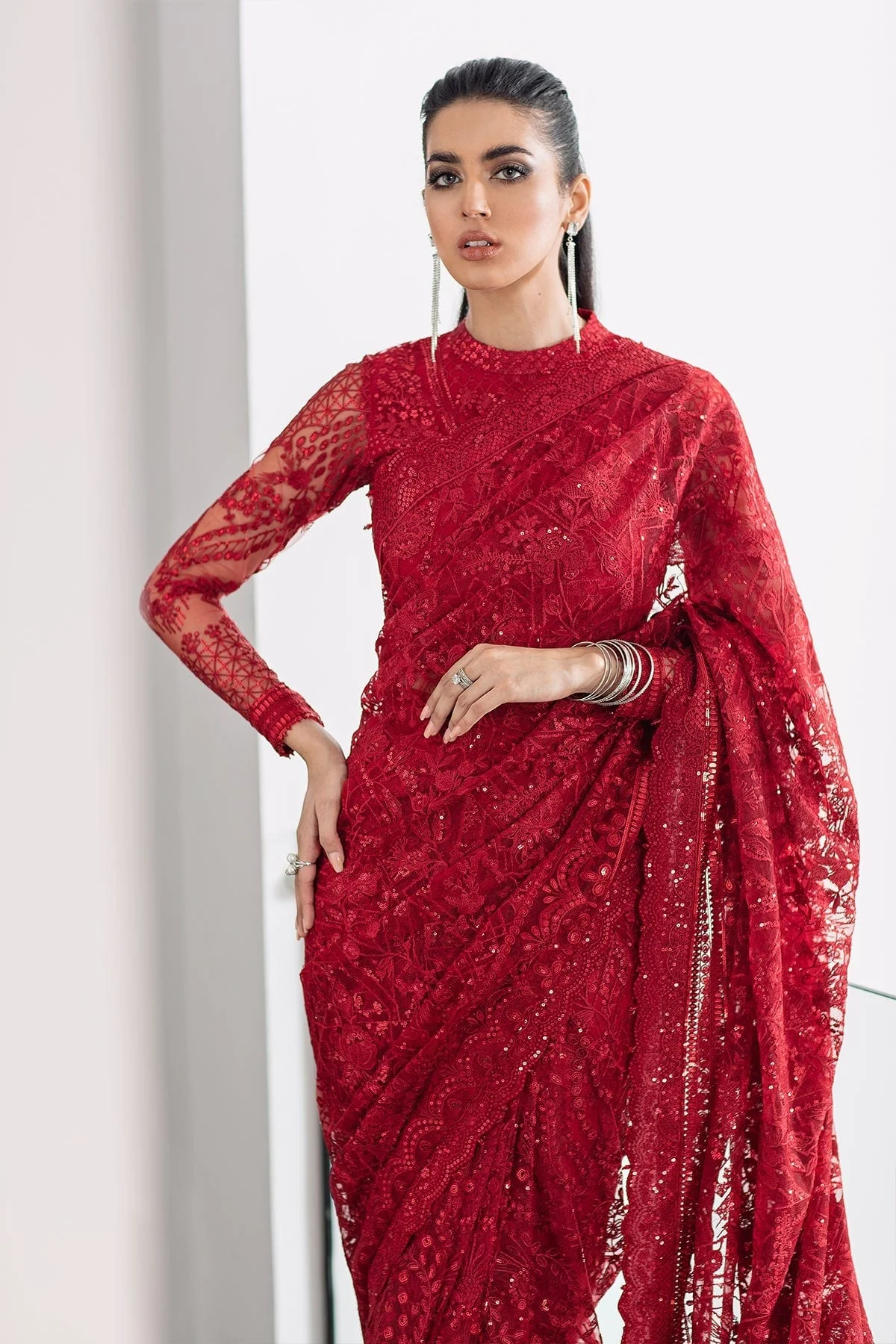 Baroque Chantelle Luxury Embroidered Chiffon Collection – EC-06-CH09 - Image 4