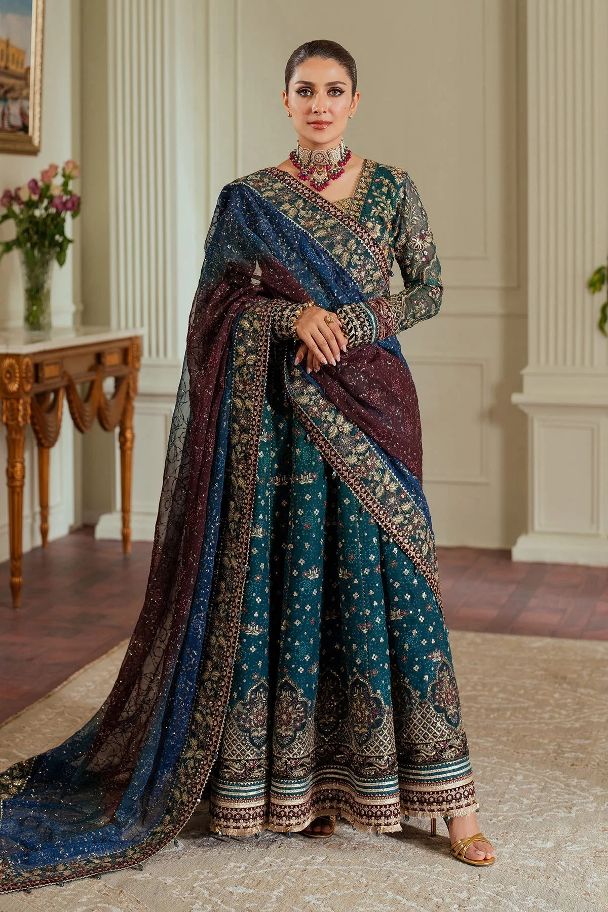 Baroque Chantelle Luxury Wedding Formals – Embroidered Chiffon CH13-03 - Image 11