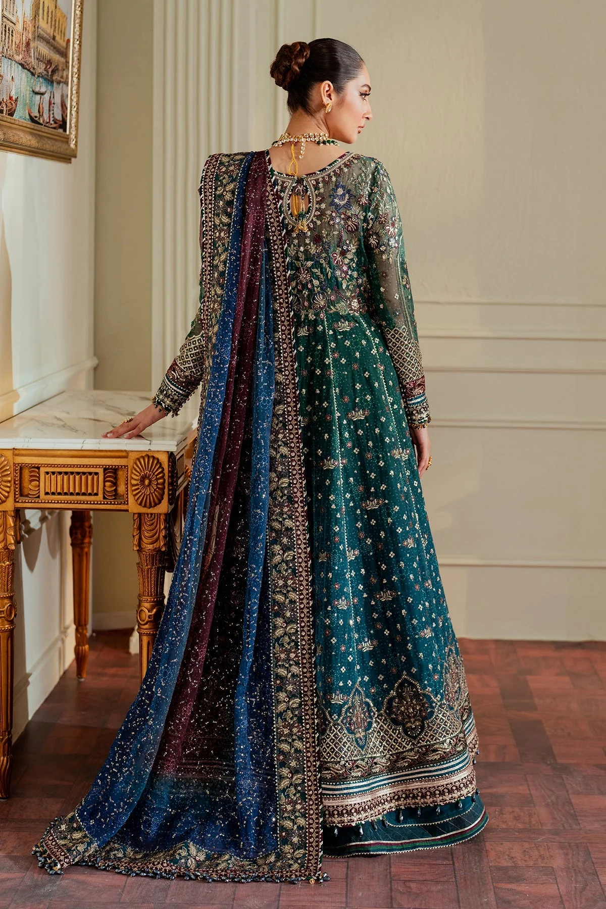 Baroque Chantelle Luxury Wedding Formals – Embroidered Chiffon CH13-03 - Image 7