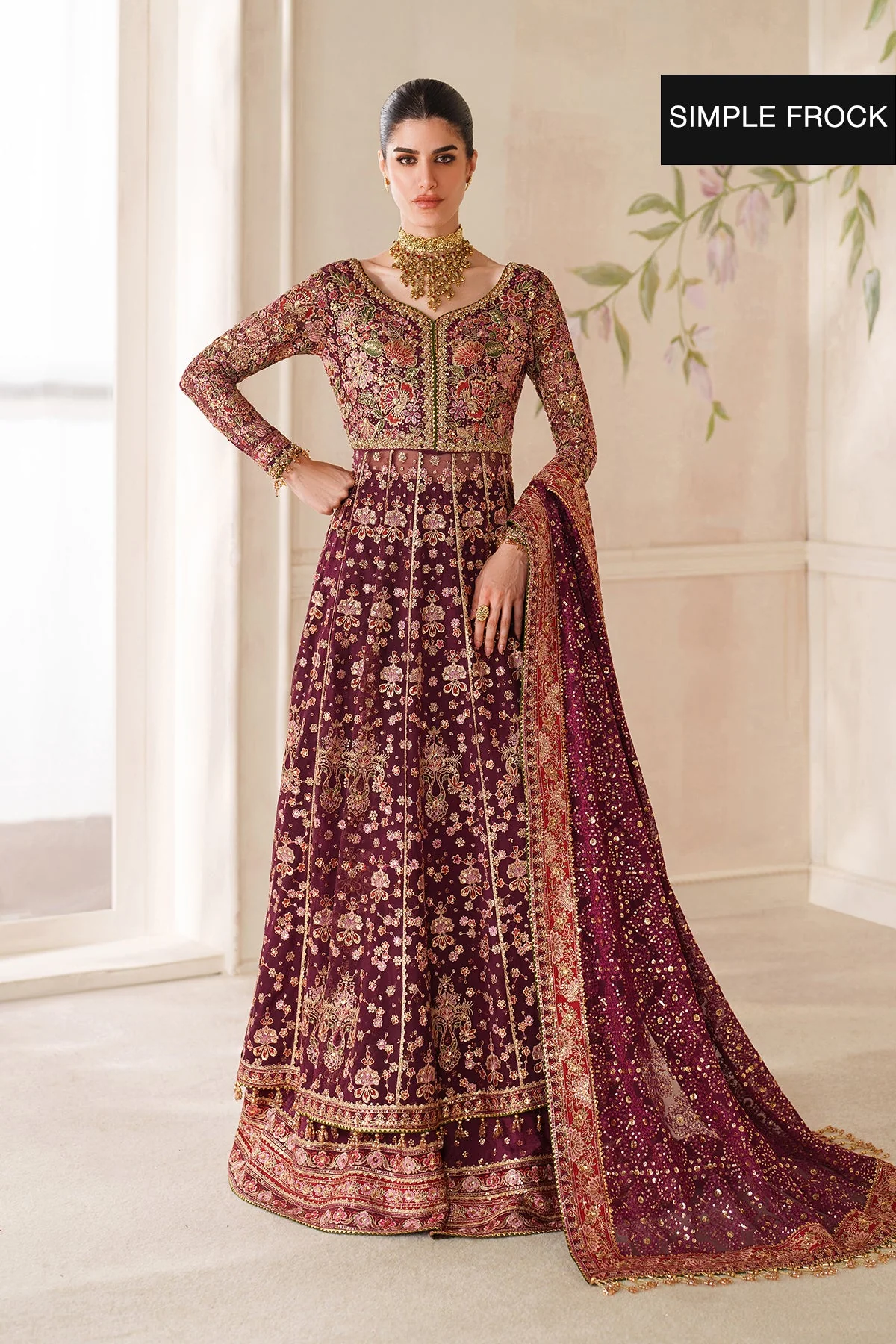 Baroque Chantelle Luxury Wedding Formals – Embroidered Chiffon CH14-05 - Image 10