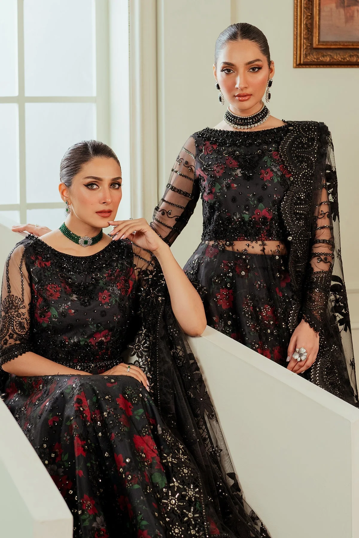 Baroque Chantelle Luxury Wedding Formals – Embroidered Net CH13-05 - Image 14