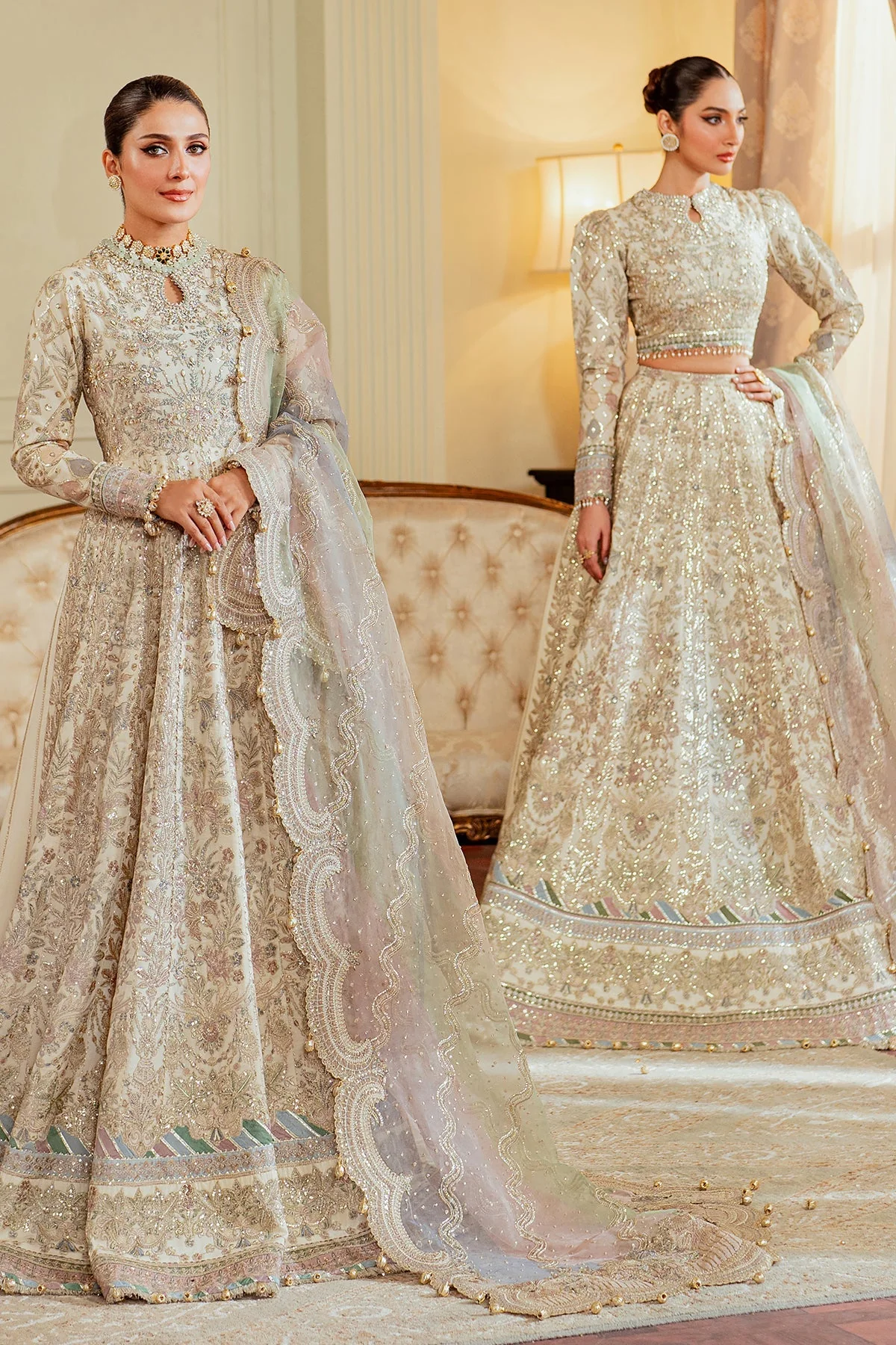 Baroque Chantelle Luxury Wedding Formals – Embroidered Net CH13-06 - Image 10