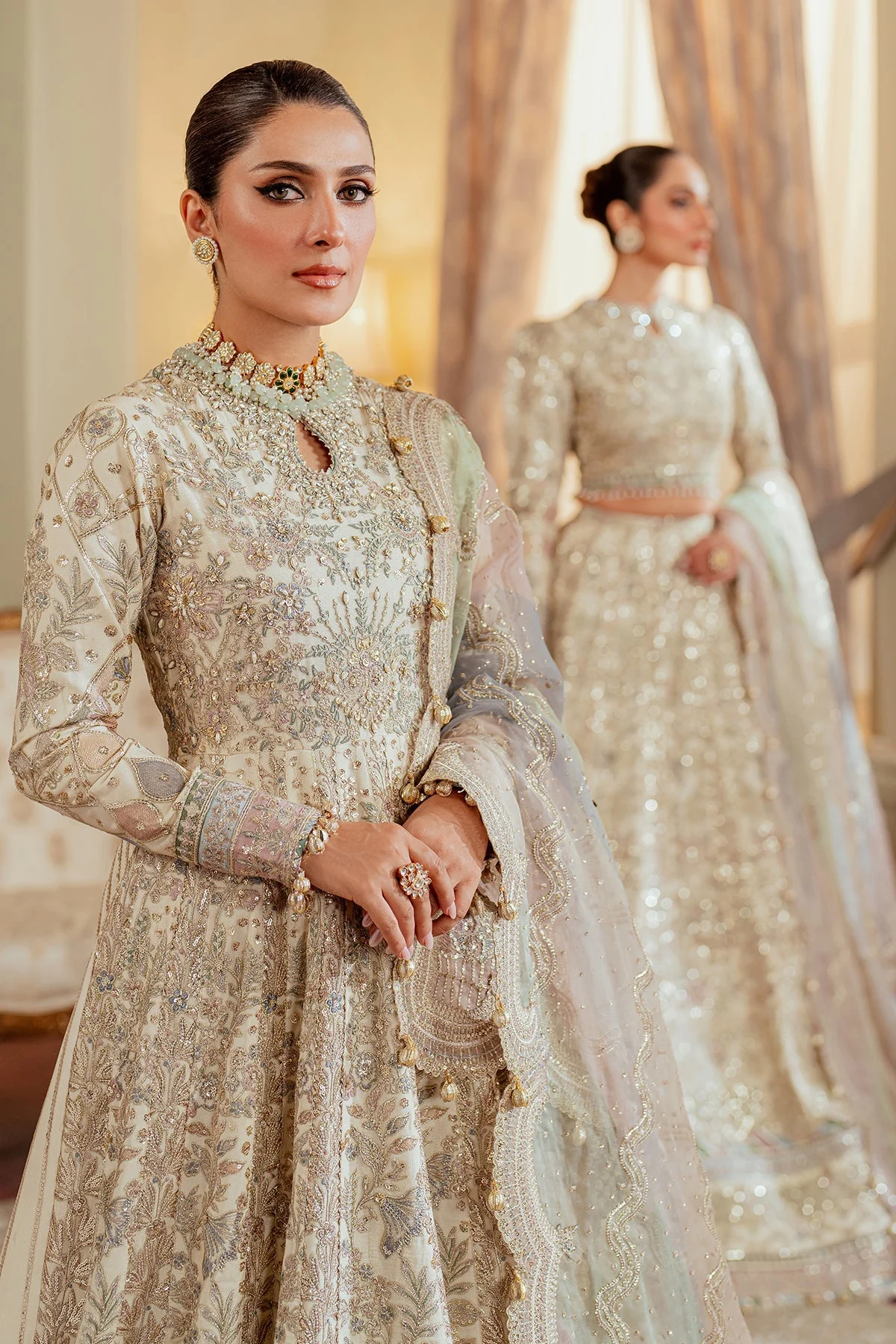 Baroque Chantelle Luxury Wedding Formals – Embroidered Net CH13-06 - Image 18