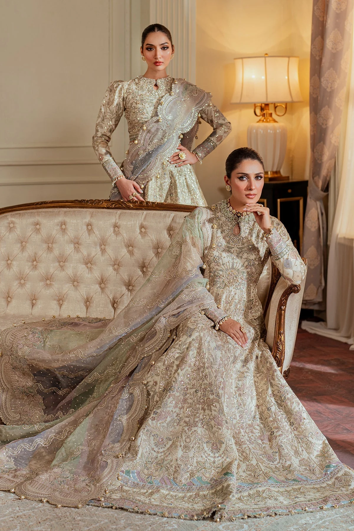 Baroque Chantelle Luxury Wedding Formals – Embroidered Net CH13-06 - Image 20