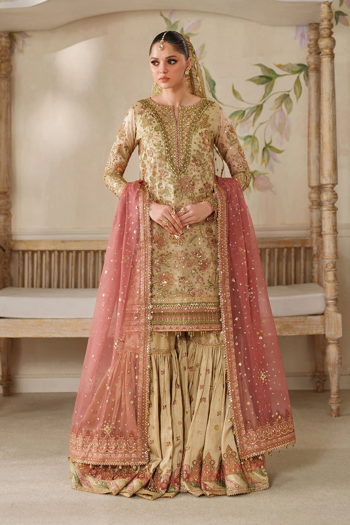 Baroque Chantelle Luxury Wedding Formals – Embroidered Net CH14-02 - Image 11