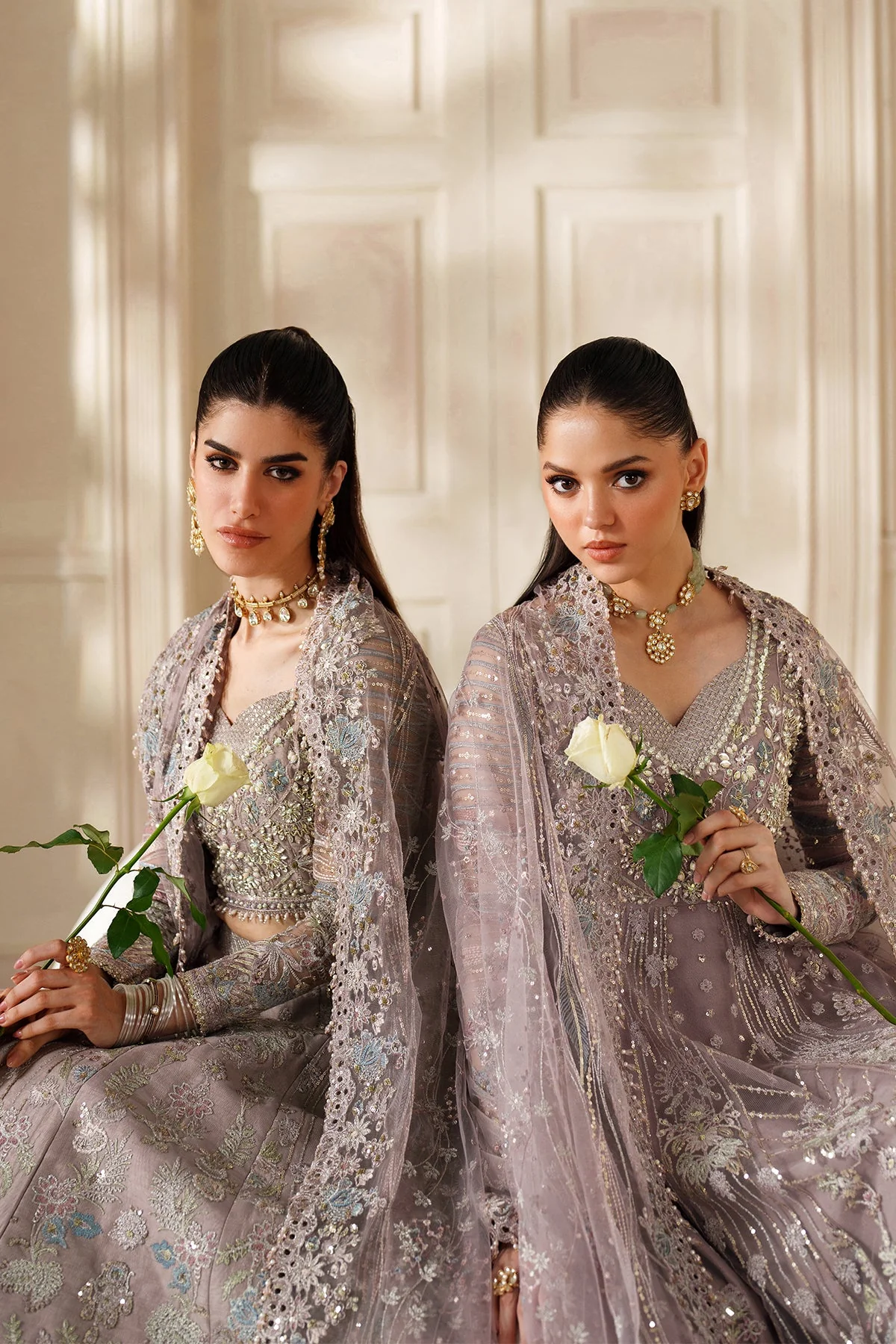 Baroque Chantelle Luxury Wedding Formals – Embroidered Net CH14-04 - Image 9