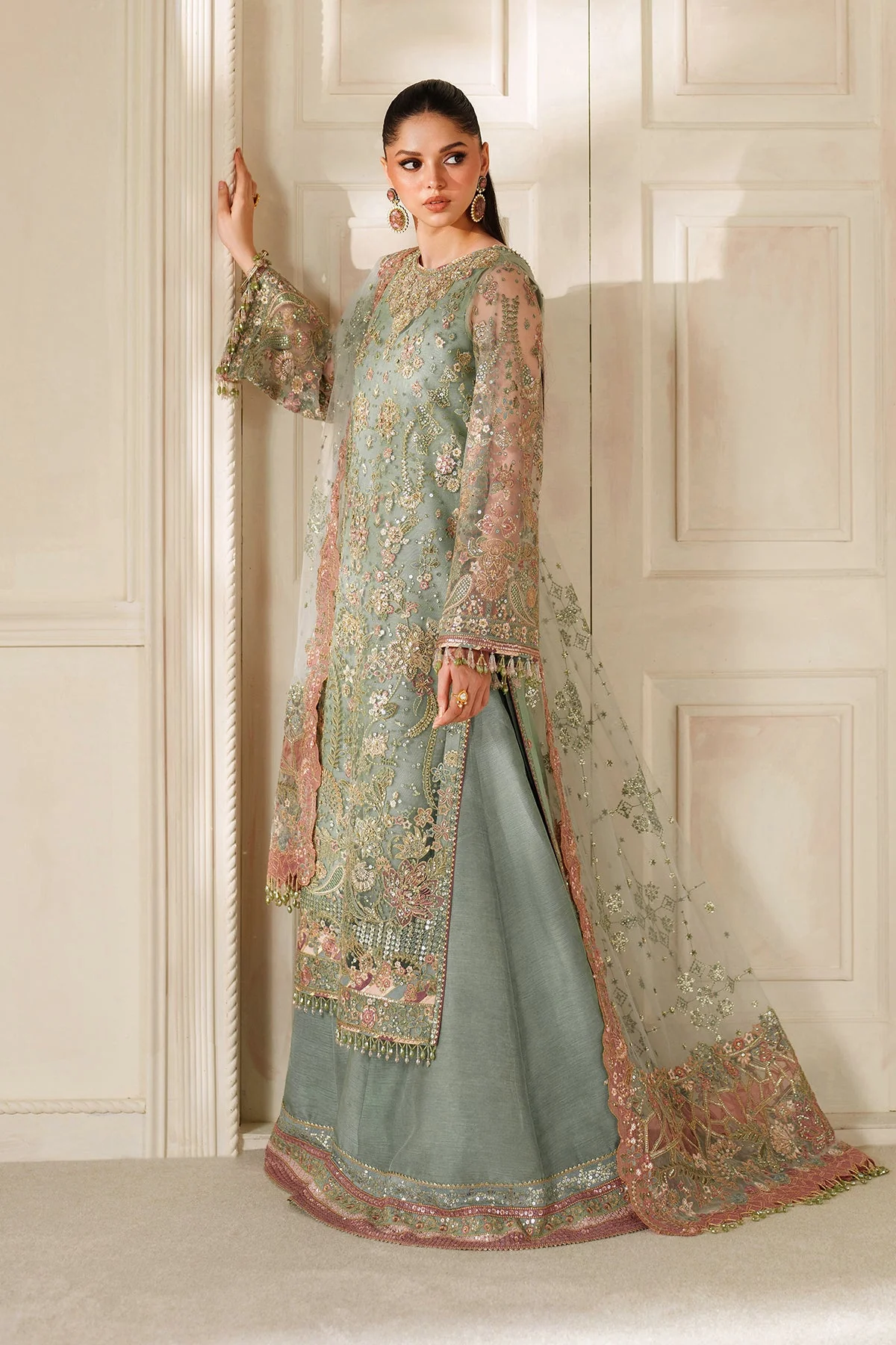 Baroque Chantelle Luxury Wedding Formals – Embroidered Net CH14-06 - Image 15