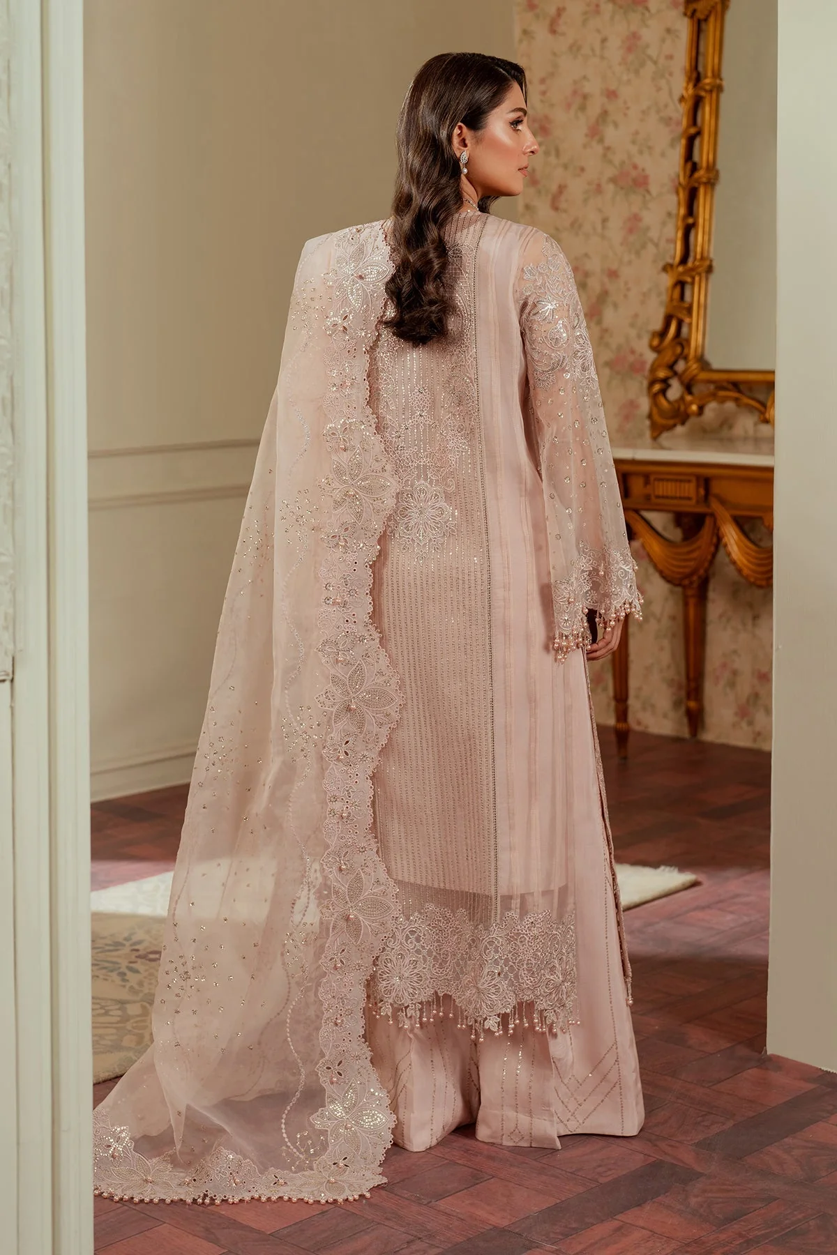 Baroque Chantelle Luxury Wedding Formals – Embroidered Organza CH13-04 - Image 2