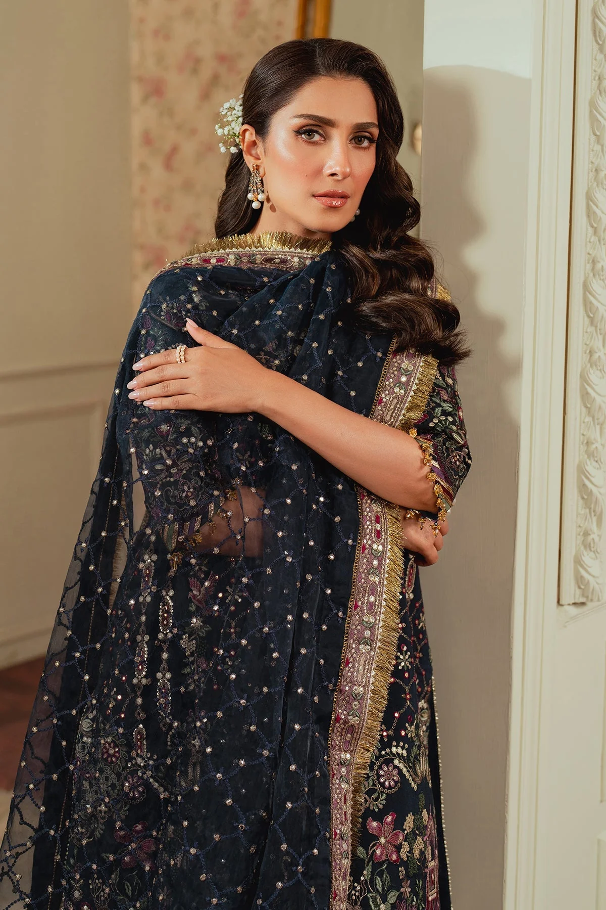 Baroque Chantelle Luxury Wedding Formals – Embroidered Silk CH13-07 - Image 19