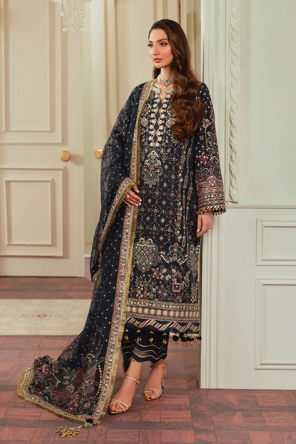 Baroque Chantelle Luxury Wedding Formals – Embroidered Silk CH13-07 - Image 21