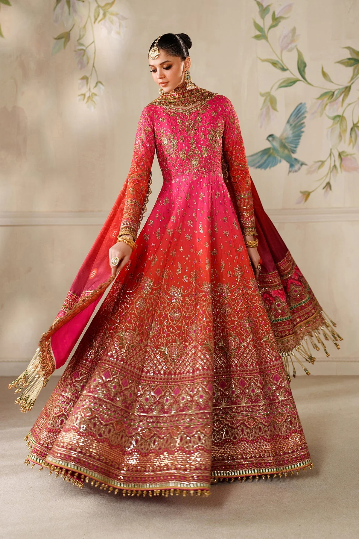Baroque Chantelle Luxury Wedding Formals – Embroidered Silk CH14-03
