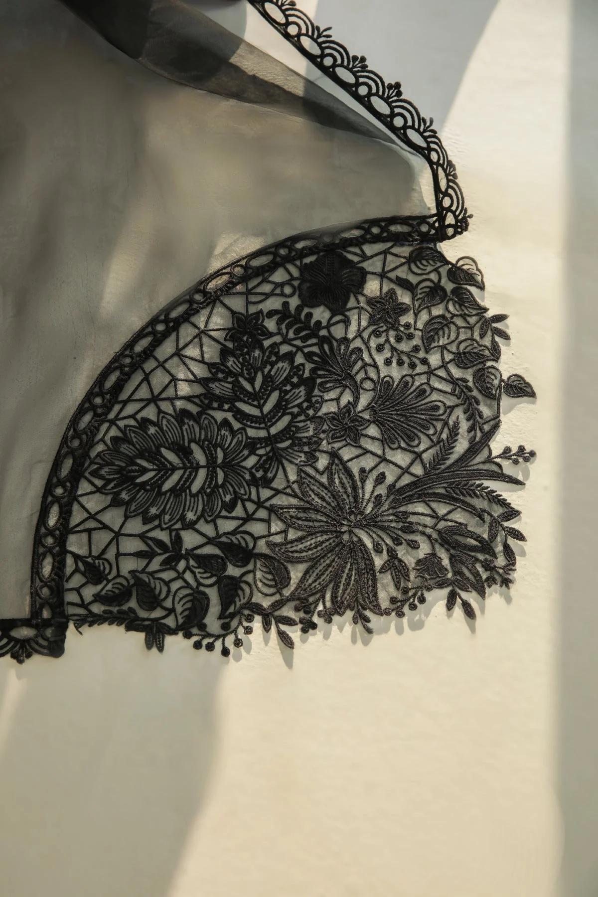 Baroque Embroidered Organza Dupatta-38 - Image 3