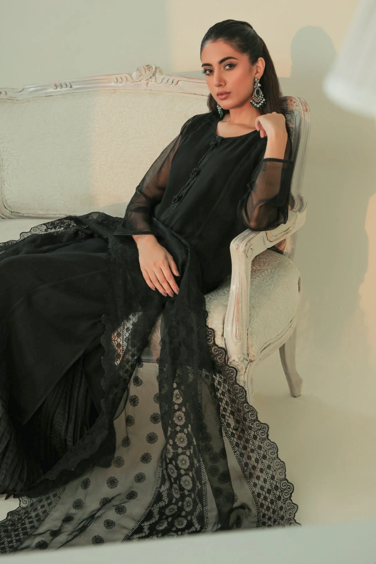 Baroque Embroidered Organza Dupatta-40