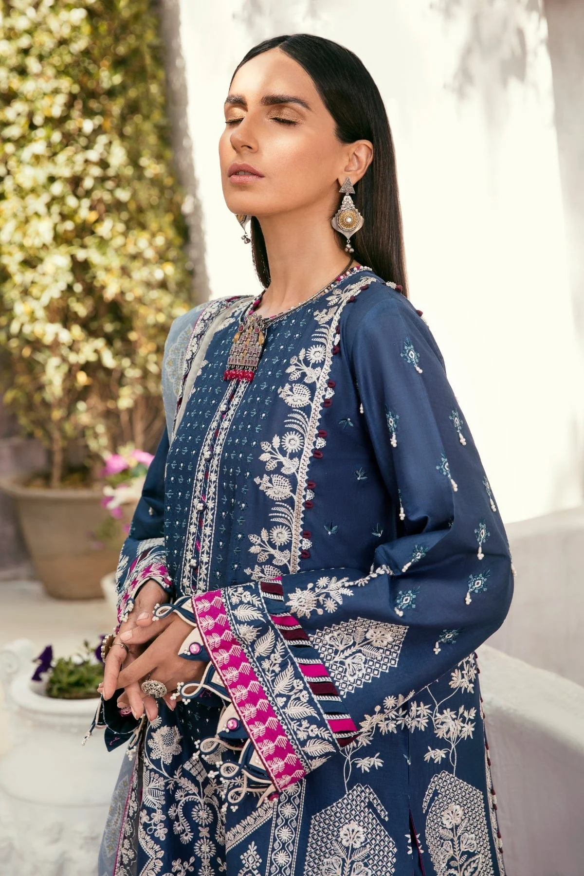 Baroque Festive Eid Lawn Collection – BQU-BL08-05 - Image 2