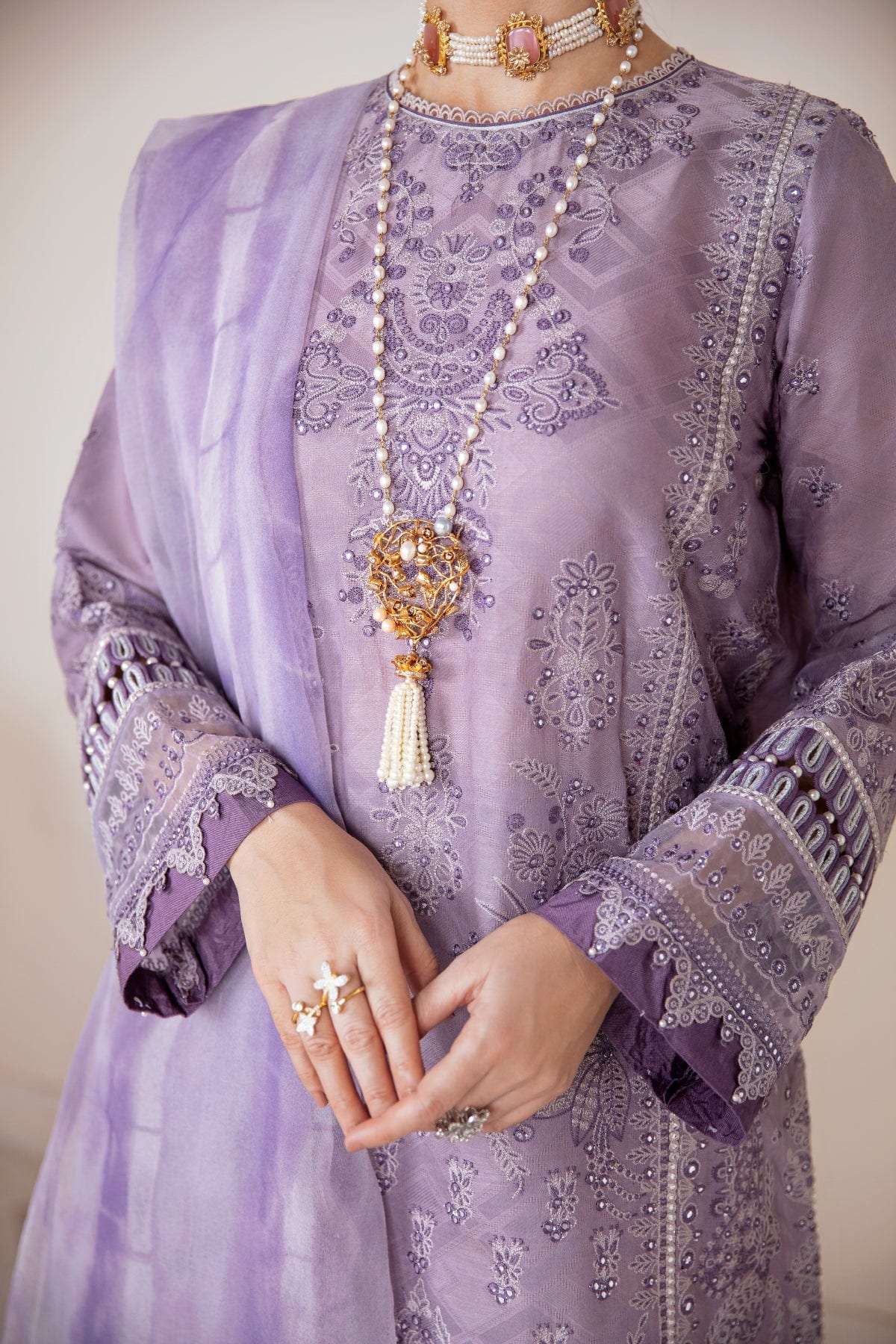 Baroque Khurmi Embroidered Swiss Lawn Collection 2022 – SL09-D02 - Image 3