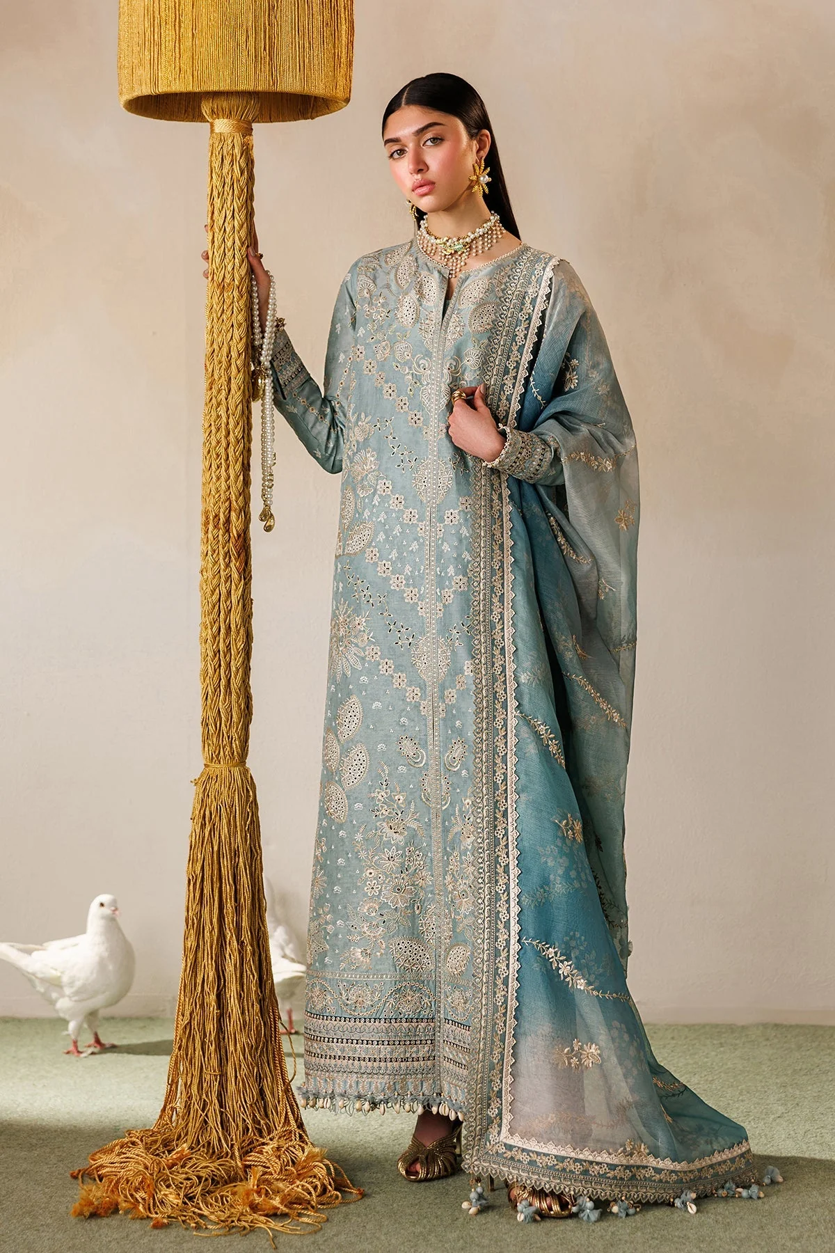 Baroque Luxury Eid Lawn – EL26-D01 - Image 10