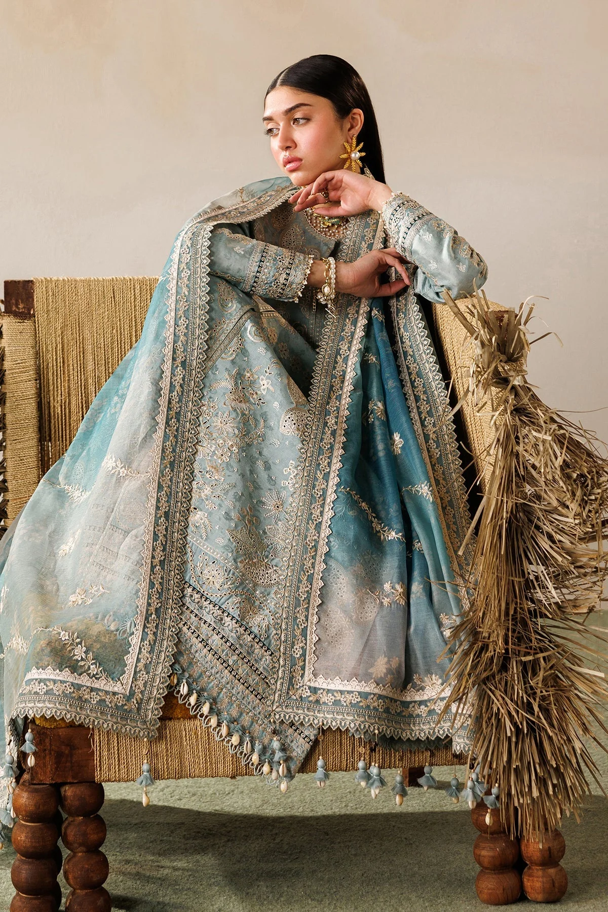 Baroque Luxury Eid Lawn – EL26-D01 - Image 2