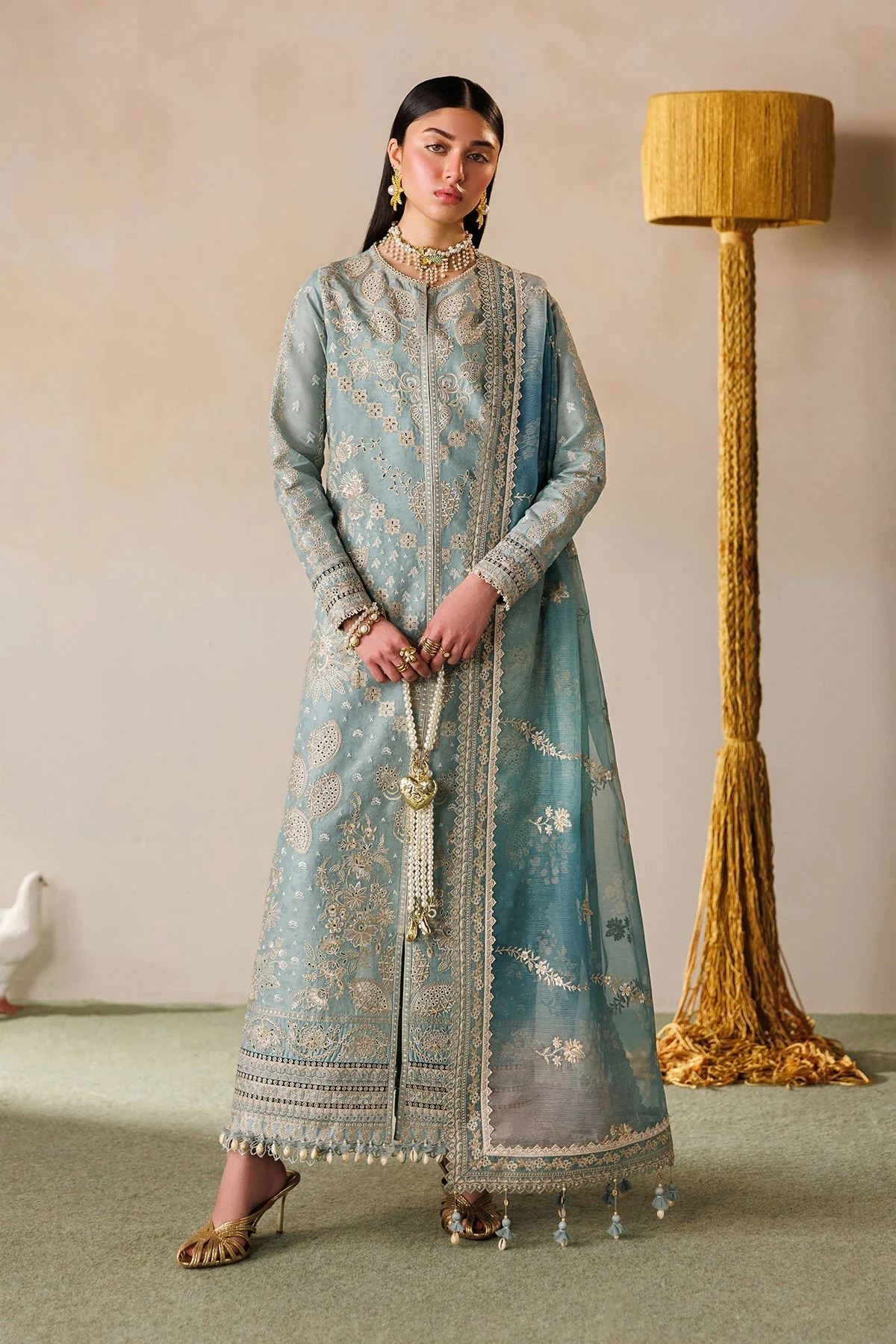 Baroque Luxury Eid Lawn – EL26-D01 - Image 3