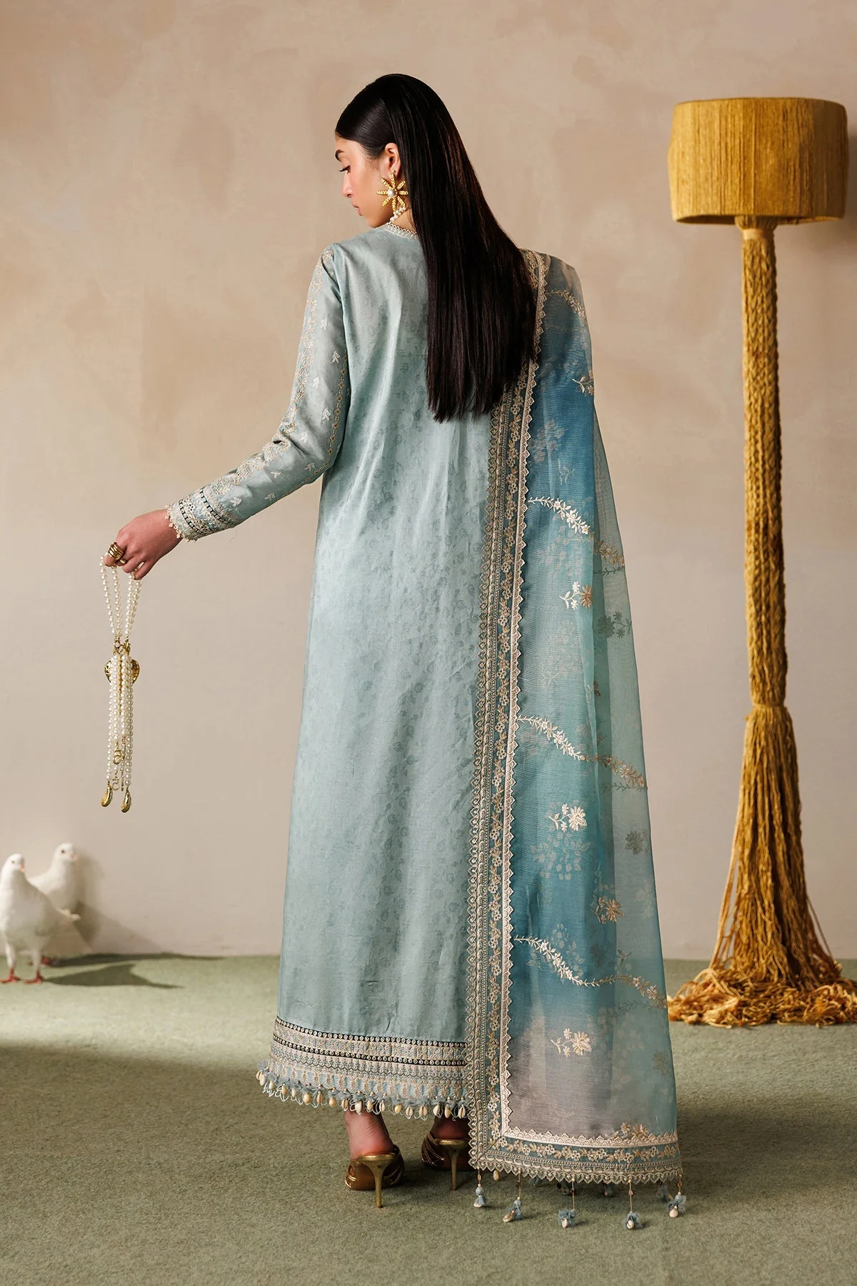 Baroque Luxury Eid Lawn – EL26-D01 - Image 4